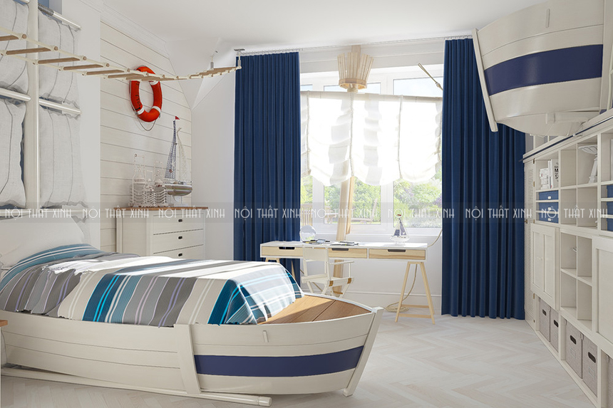 3 mẫu thiết kế nội thất phòng ngủ đẹp cho bé trai nên tham khảo