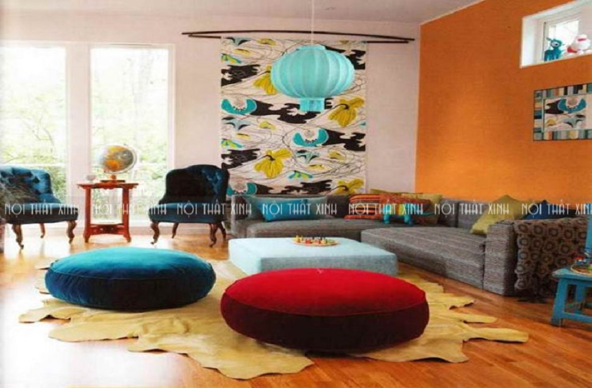 6 sắc màu kết hợp thiết kế trang trí nội thất ấn tượng