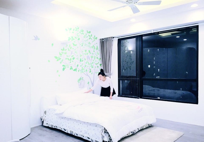 Ngắm mẫu nhà đẹp - căn hộ trắng tinh tế của diễn viên Lã Thanh Huyền