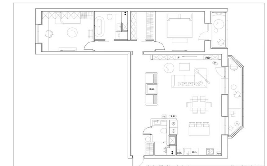 Thiết kế nội thất chung cư 100m2 nổi bật sắc màu gỗ