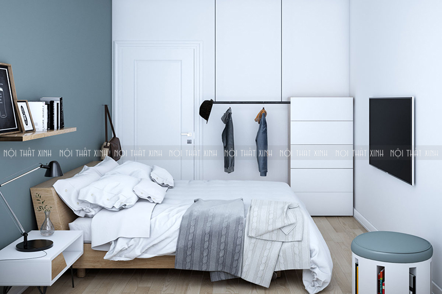 Thiết kế nội thất chung cư 3 phòng ngủ đơn giản tinh tế