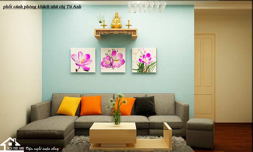 Thiết kế nội thất chung cư HH4 Linh Đàm