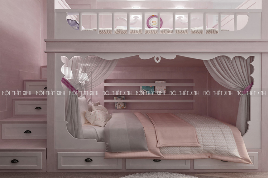 Những mẫu thiết kế nội thất phòng ngủ trẻ em đặc biệt ấn tượng