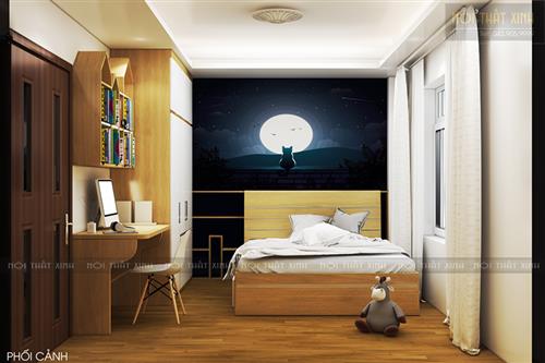 Thiết kế nội thất phòng ngủ chung cư Mr.Hoàng - Times City