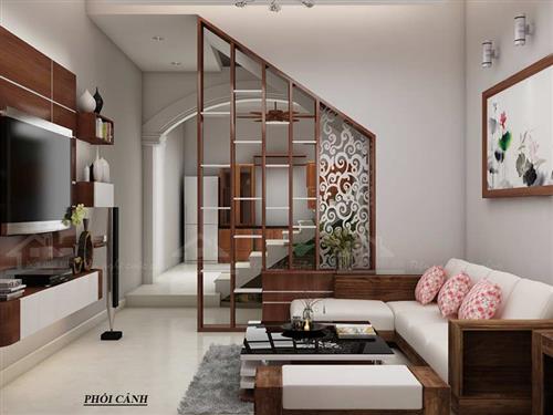 Thiết kế nội thất phòng khách nhà phố Trương Định - Mr.Hào