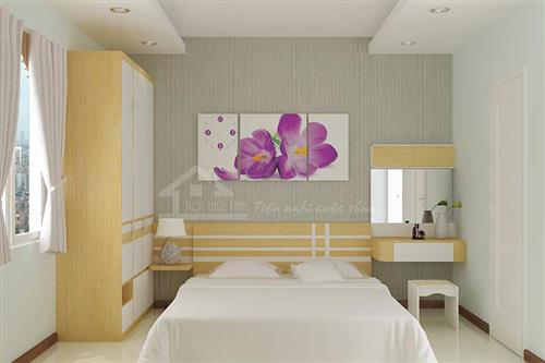 Thiết kế nội thất phòng ngủ 12m2 - Linh Đàm