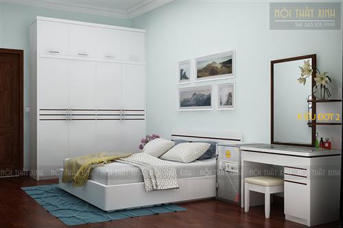 Thiết kế nội thất phòng ngủ hiện đại 18m2 - Mr.Dũng